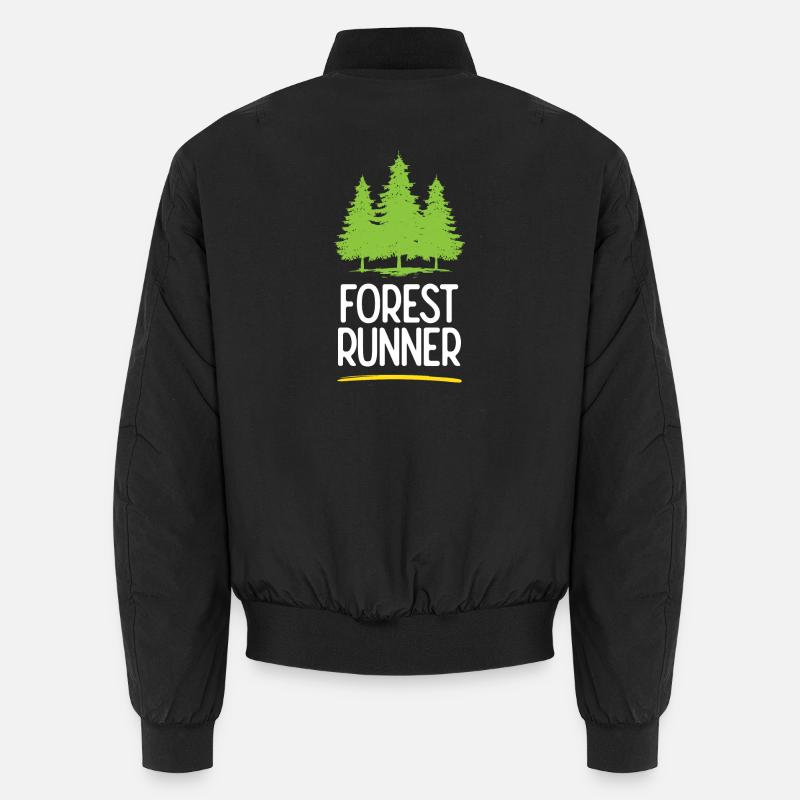 Forest Runner - Unisex Bomber Jacket - black