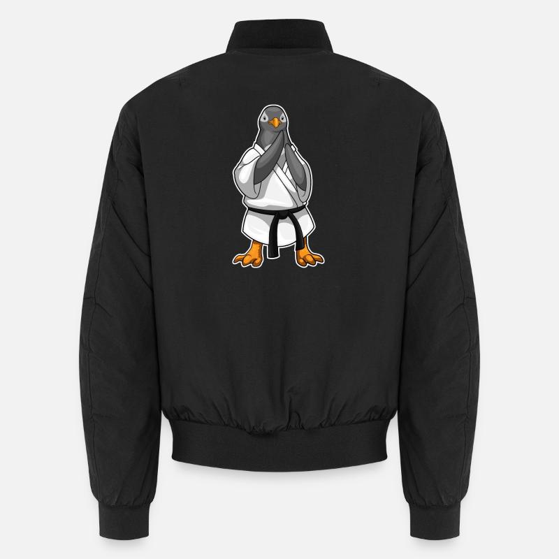 Pinguin Karate Kampfkunst - Unisex Bomberjacke - Schwarz
