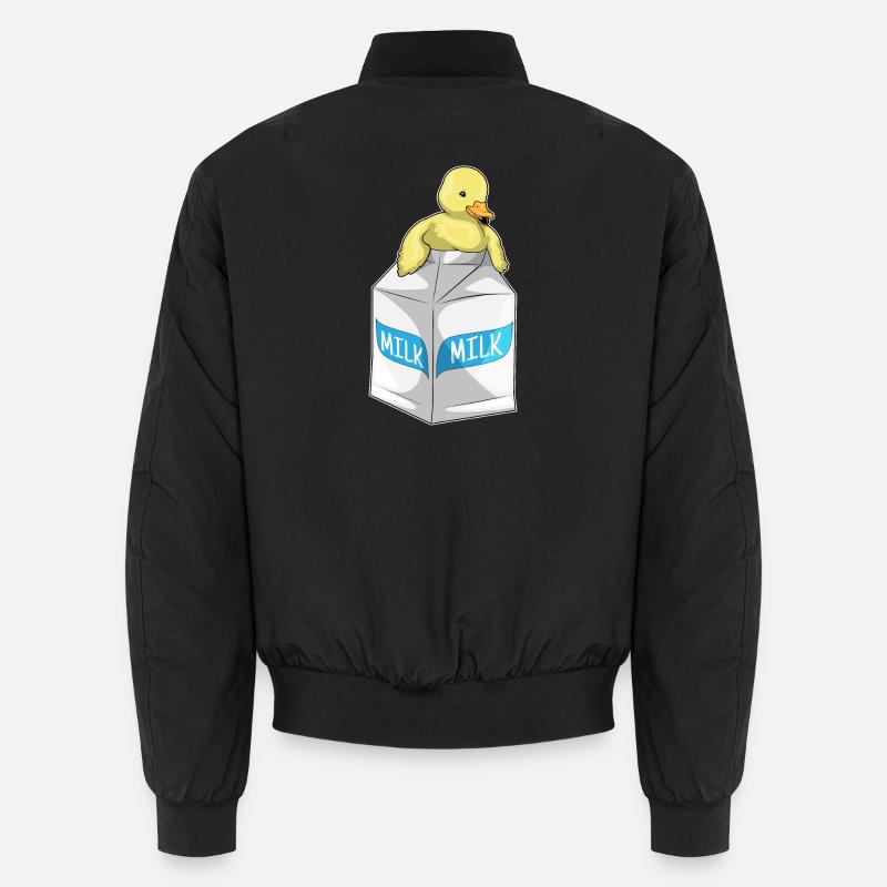 Duck Milk - Unisex Bomber Jacket - black