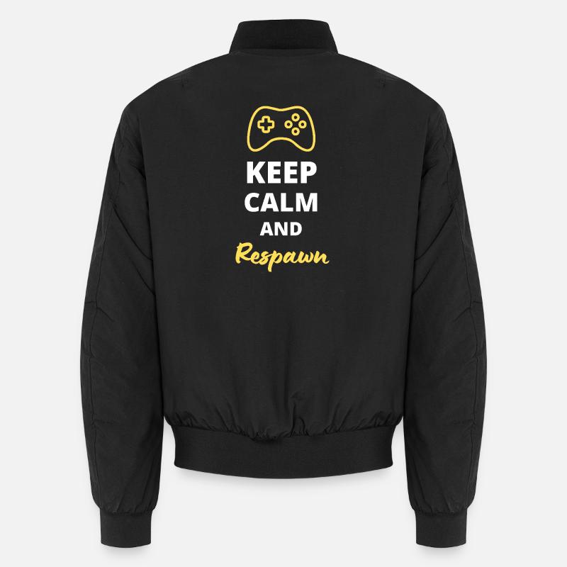 Keep Calm and Respawn Bomber unisexe