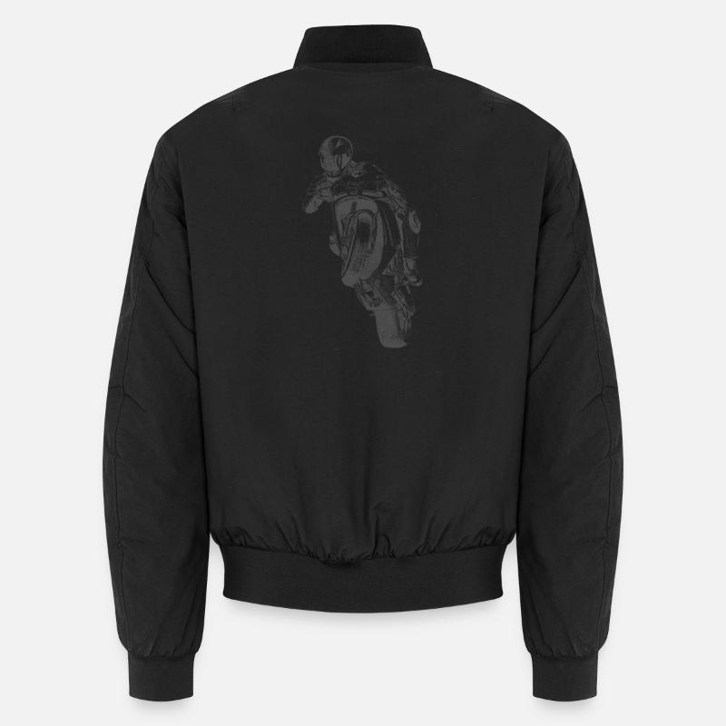 motorcycle - Unisex Bomber Jacket - black