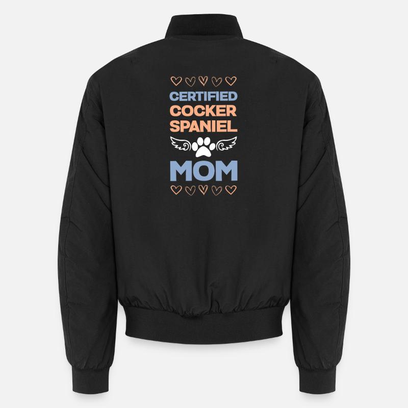 Certified Cocker Spaniel Mama Unisex Bomber Jacket