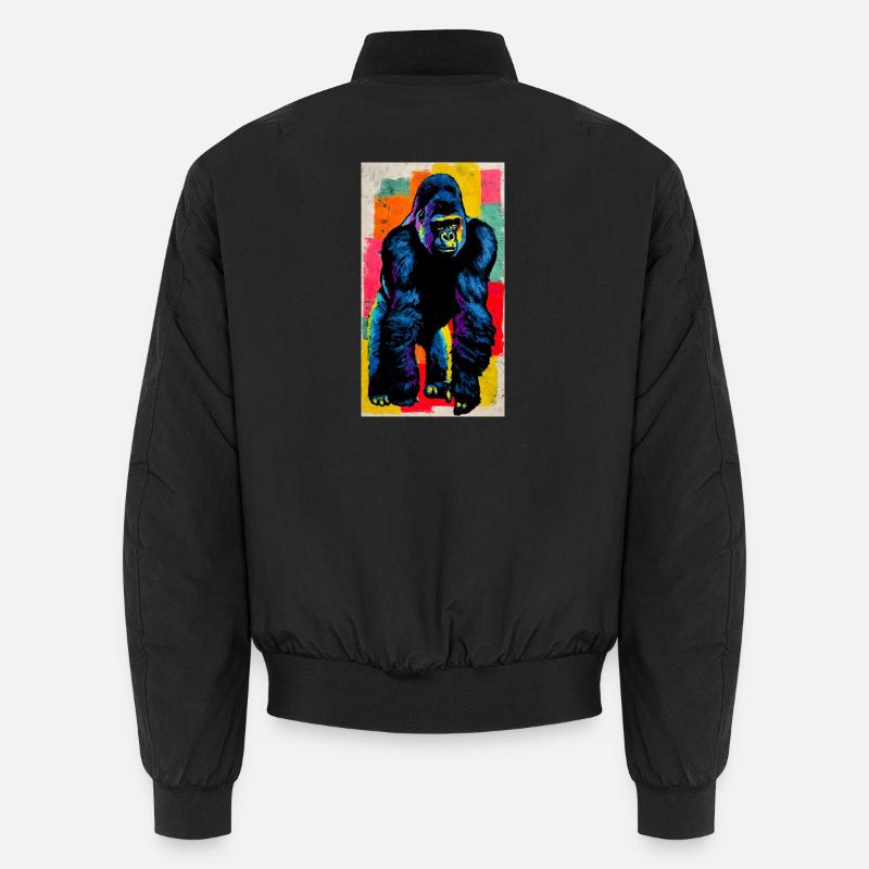 gorilla - Unisex Bomber Jacket - black