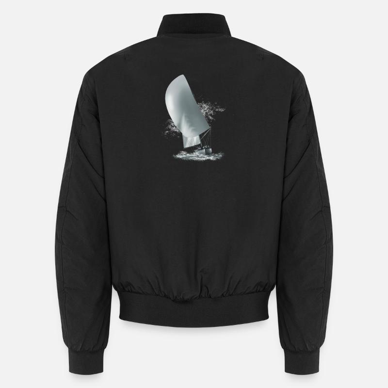 Segelboot - Unisex Bomberjacke - Schwarz