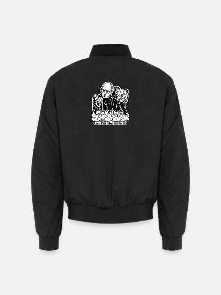 Machtbeziehungen - Unisex Bomberjacke - Schwarz