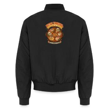 Zusammen schmeckt's am besten - Unisex Bomberjacke - Schwarz - Hinten - AI Model Male 185 light (185cm)