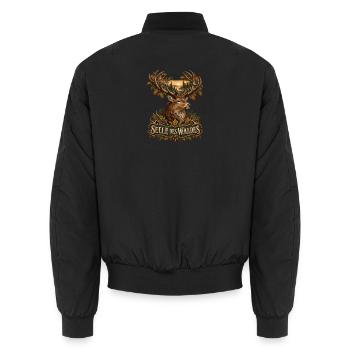 Seele des Waldes - Unisex Bomberjacke - Schwarz - Hinten - AI Model Male 185 light (185cm)