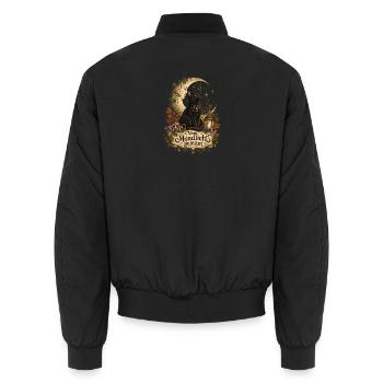 Vom Mondlicht geleitet - Unisex Bomberjacke - Schwarz - Hinten - AI Model Male 185 light (185cm)