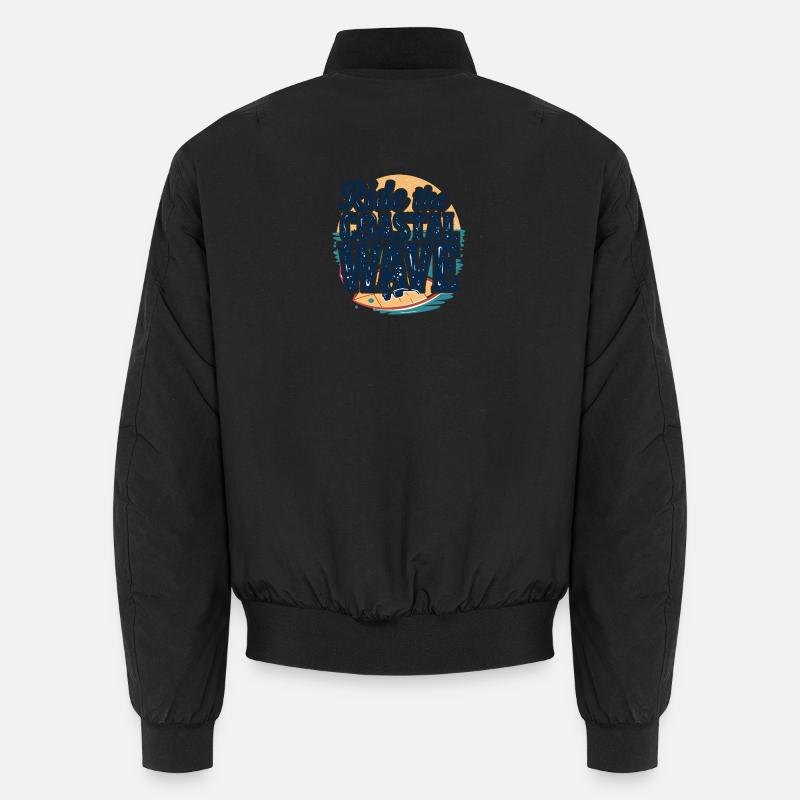 Surf Surf Vacances à la plage Côte Mer Bomber unisexe
