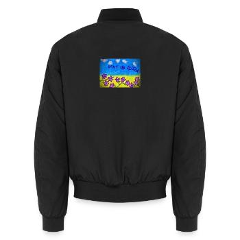 Finde Jesus von Eunice Ahiale - Bomber unisexe - noir - Dos - AI Model Male 185 light (185cm)