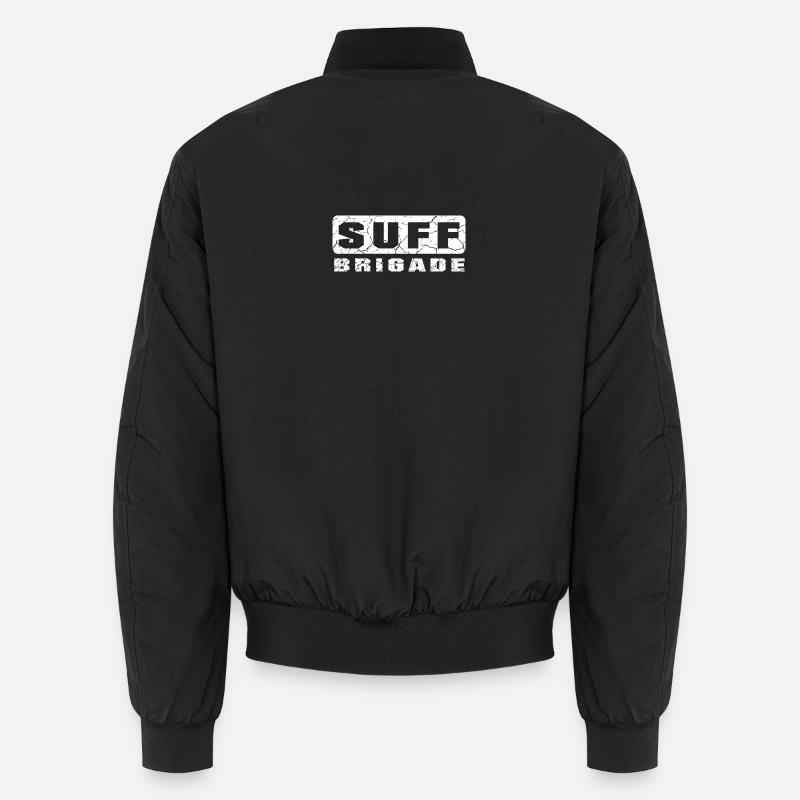 Suff Brigade weiss - Unisex Bomberjacke - Schwarz
