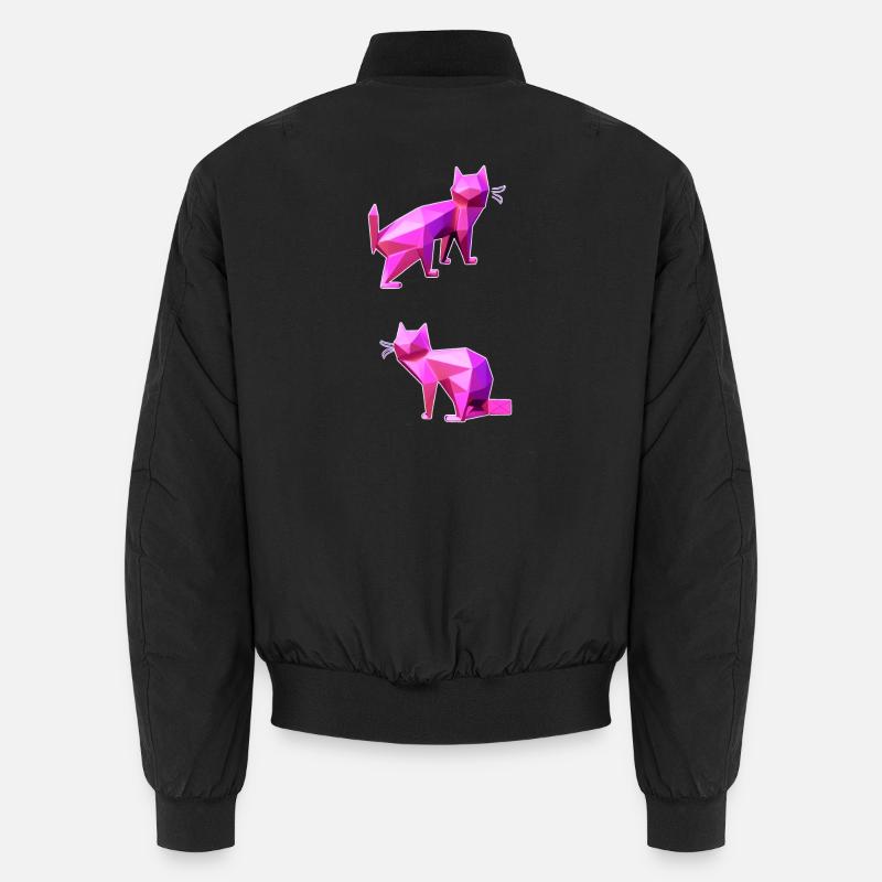 Pink Poly Cats Duo Bomber unisexe