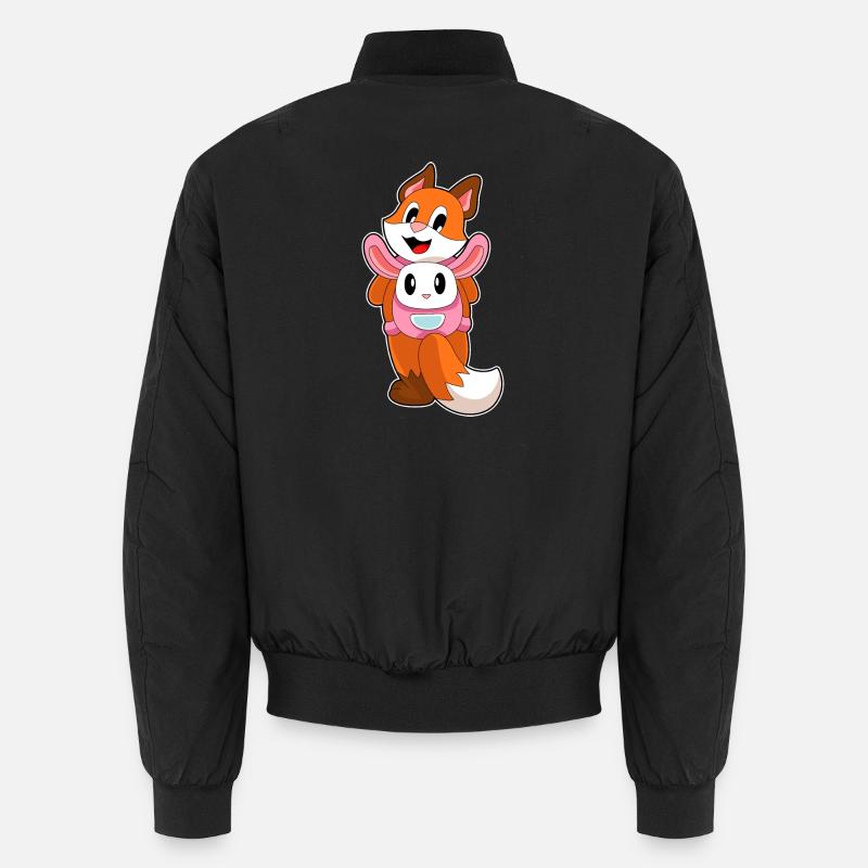 Fuchs Hase Tasche - Unisex Bomberjacke - Schwarz