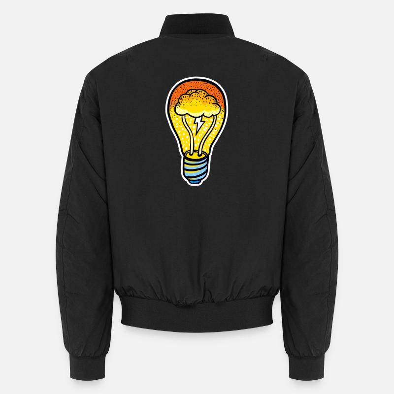 Eco Cloud Bulb - Unisex Bomber Jacket - black