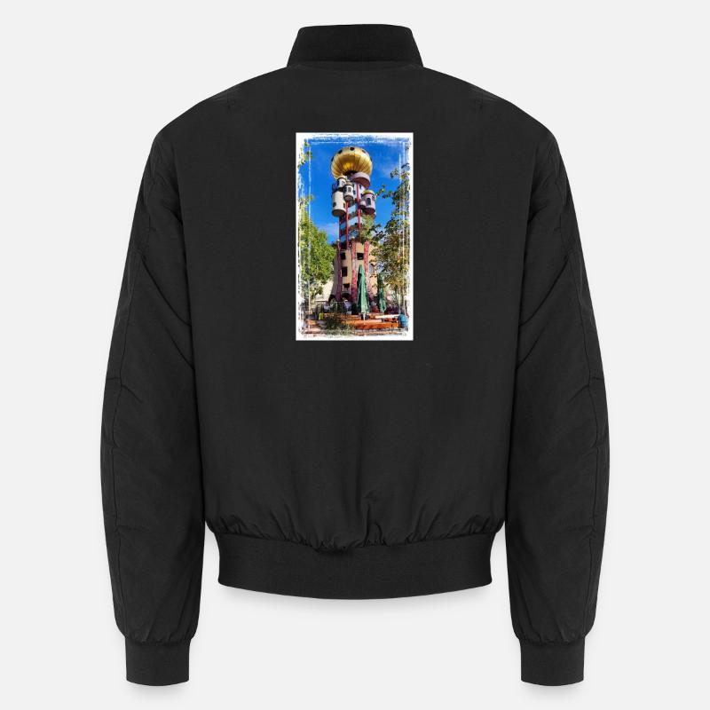 Hundertwasserturm beim Kuchlbauer Unisex Bomberjacke