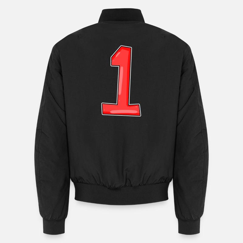 Numéro 1 Rouge Bomber unisexe