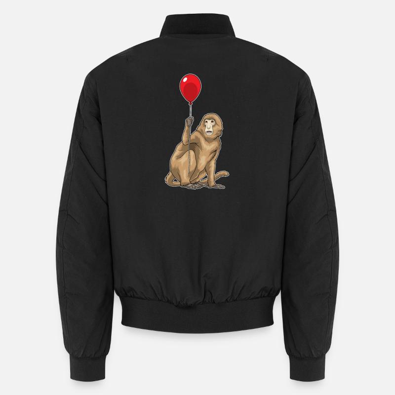 Ballon Singe - Bomber unisexe - noir