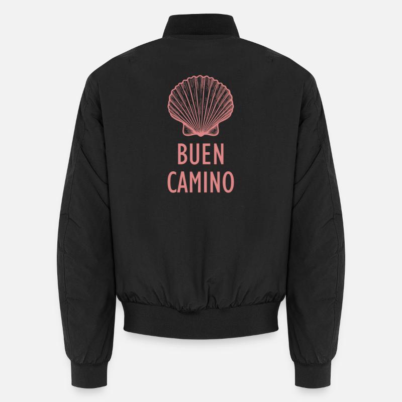 Buen Camino de Santiago Pilgrim Shell Bomber unisexe