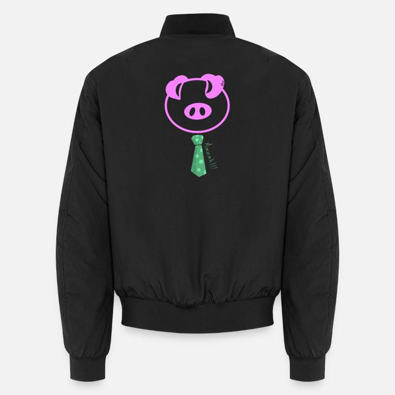 Mmmmhh! Le Cochon Pop à Cravate Bomber unisexe