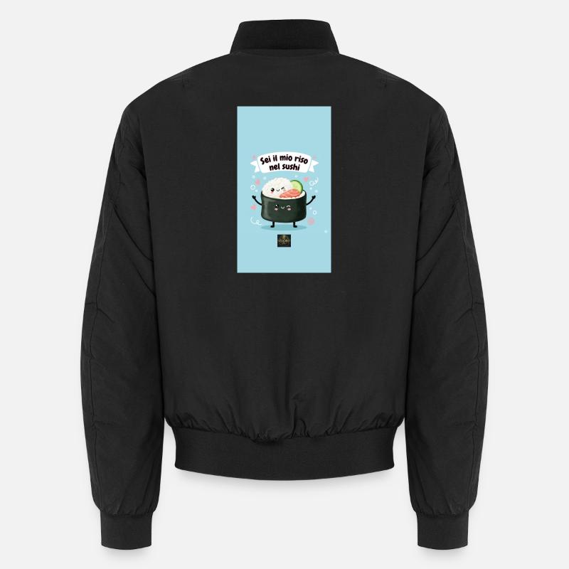 Tasty Threads Sushi - Unisex Bomber Jacket - black