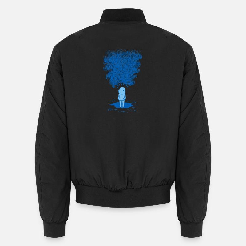 Voile bleu des pensées Bomber unisexe