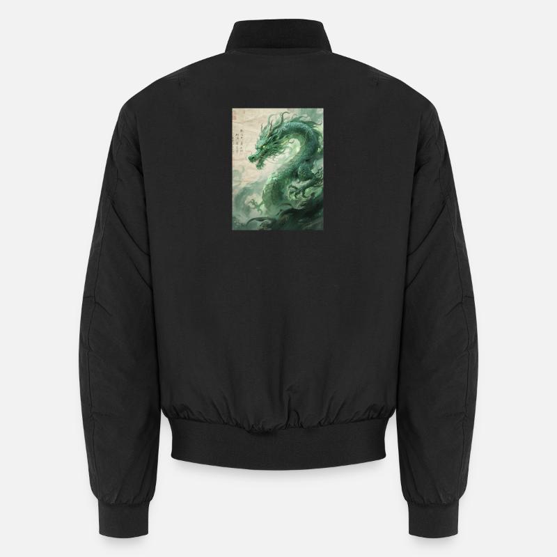 The Emerald Guardian: Qinglong - Eternal Force Unisex Bomber Jacket