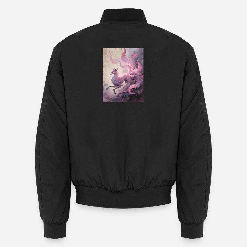 The Silk Chrysalis: Nine-Tailed Fox Unisex Bomber Jacket