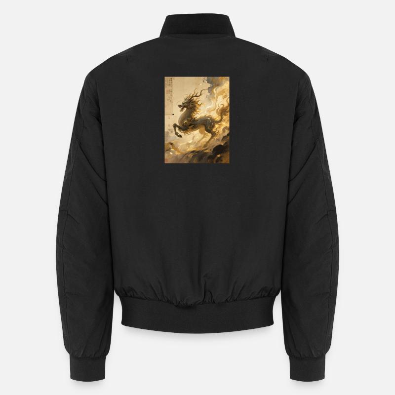Jade Dawn: Qilin – Heiliges Omen - Unisex Bomberjacke - Schwarz