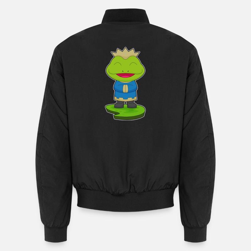 Frog Crown - Unisex Bomber Jacket - black