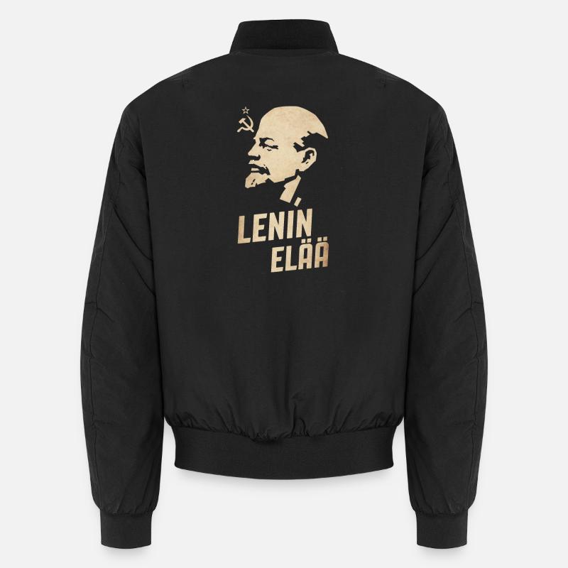 Lenin lives - Unisex Bomber Jacket - black