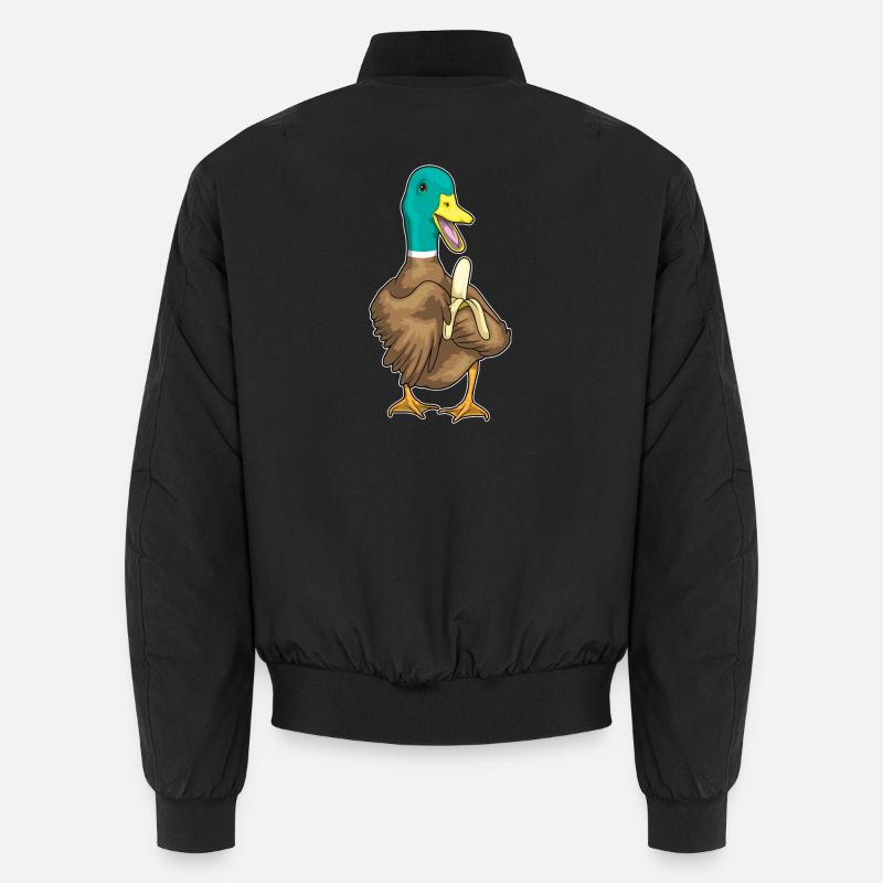 Ente Banane - Unisex Bomberjacke - Schwarz