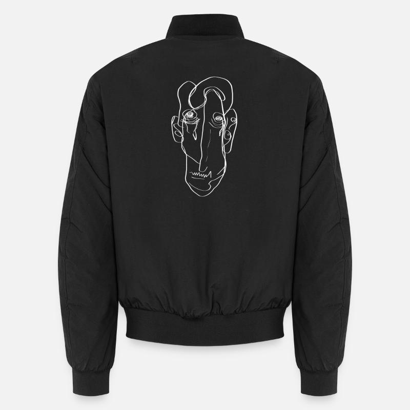 Face abstraite Bomber unisexe