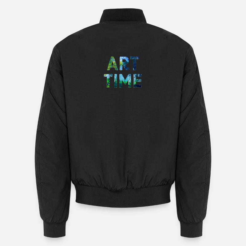Art time - Unisex Bomber Jacket - black