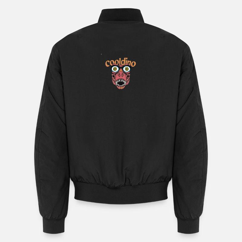 Cooler Dino mit Brille Unisex Bomberjacke