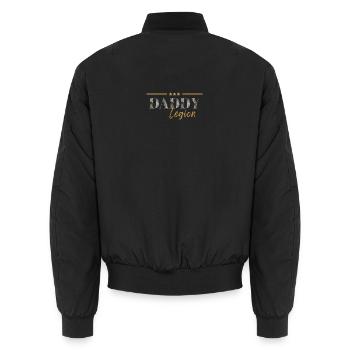 Daddy Legion - Unisex Bomberjacke - Schwarz - Hinten - AI Model Male 185 light (185cm)