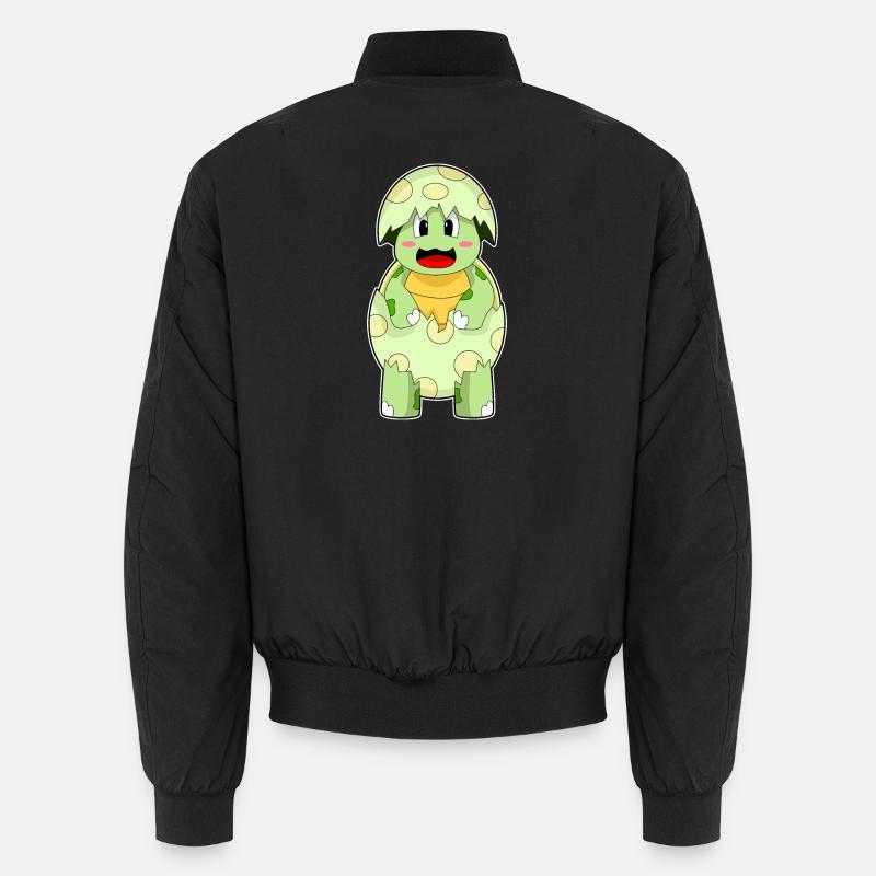 Turtle Eggshell - Unisex Bomber Jacket - black