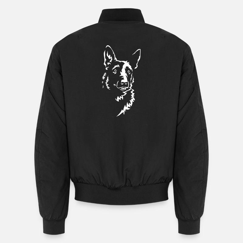 Malinois Kopf "Black Edition" Unisex Bomberjacke