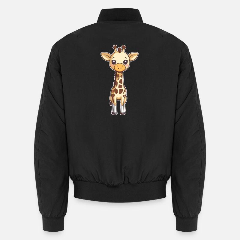 Niedliche Giraffe Unisex Bomberjacke
