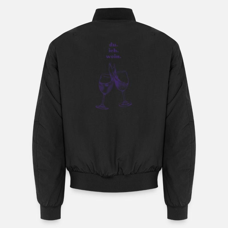 vous. Je. vin. - Bomber unisexe - noir