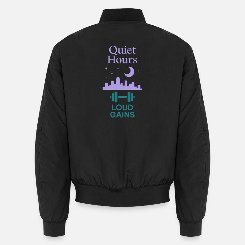 Introverted training, Calm - Unisex Bomber Jacket - black