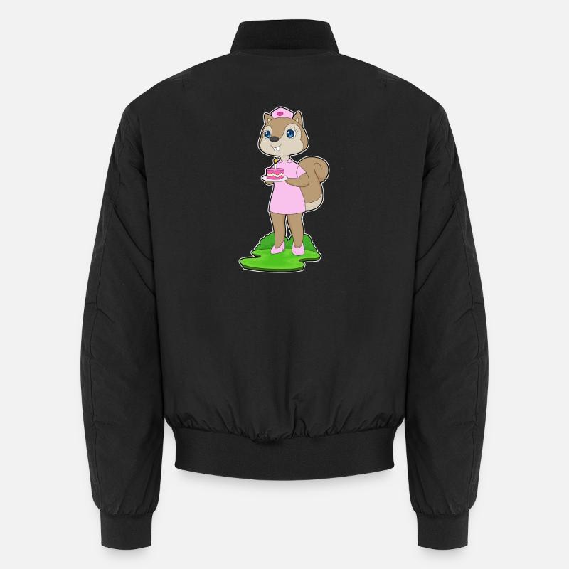 Eichhörnchen Geburtstag Krankenschwester Unisex Bomberjacke