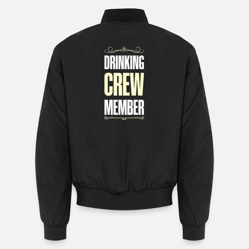Drinking Crew - Unisex Bomberjacke - Schwarz