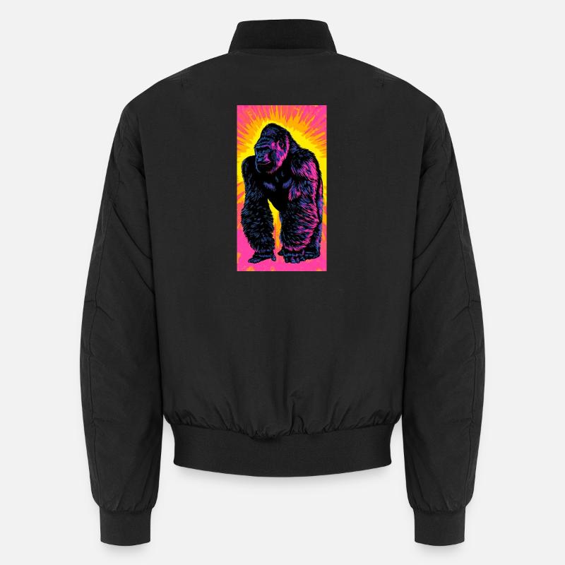 gorilla - Unisex Bomber Jacket - black