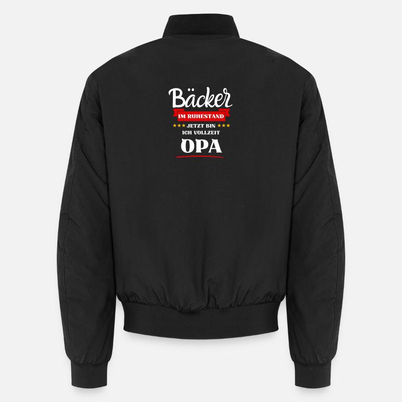 Bäcker Opa - Unisex Bomberjacke - Schwarz