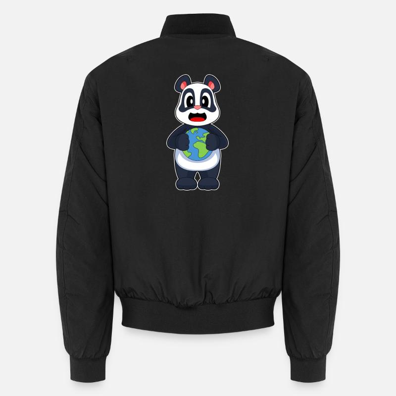 Panda Terre - Bomber unisexe - noir