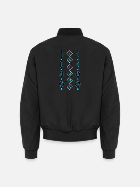 Moon phases - Unisex Bomber Jacket - black