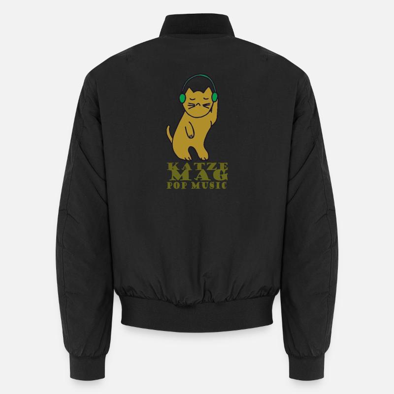 Le chat aime la pop Bomber unisexe