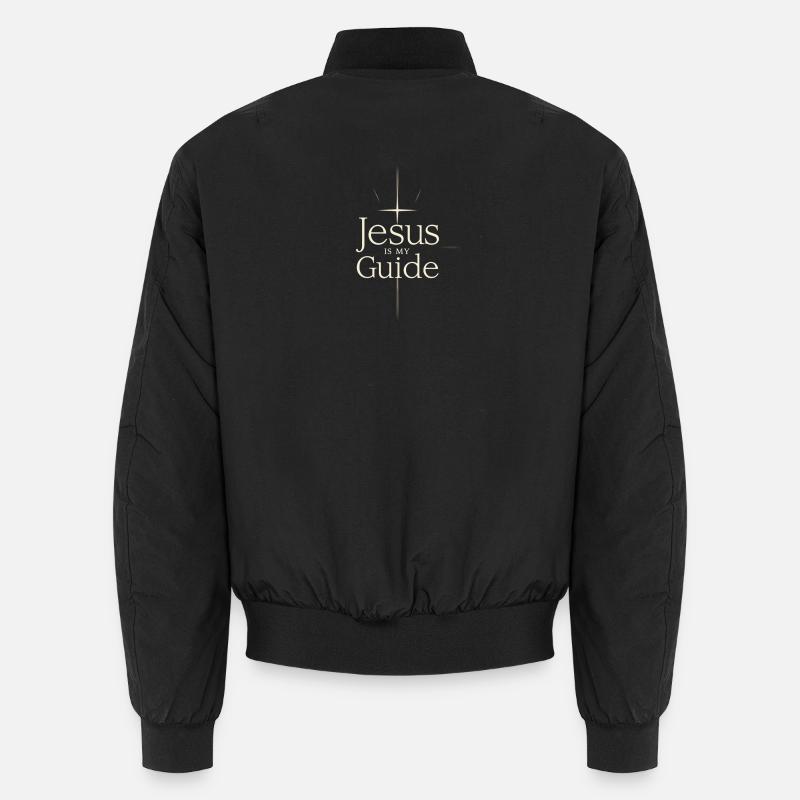 Jésus est mon guide - Bomber unisexe - noir