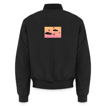 Auto - Unisex Bomberjacke - Schwarz - Hinten - AI Model Male 185 light (185cm)