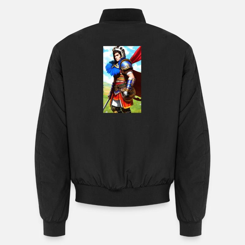 Mehrfarbiger Ritter Gladiator - Unisex Bomberjacke - Schwarz